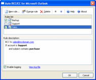 Auto BCC/CC for Microsoft Outlook screenshot